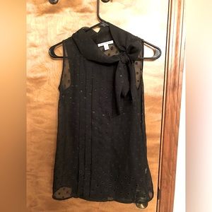 Banana Republic tie neck blouse